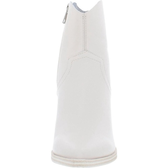 Steve Madden Cate Bone Leather Bootie Block Heel Pointed Toe Boot Sz 8 NEW - Picture 3 of 11